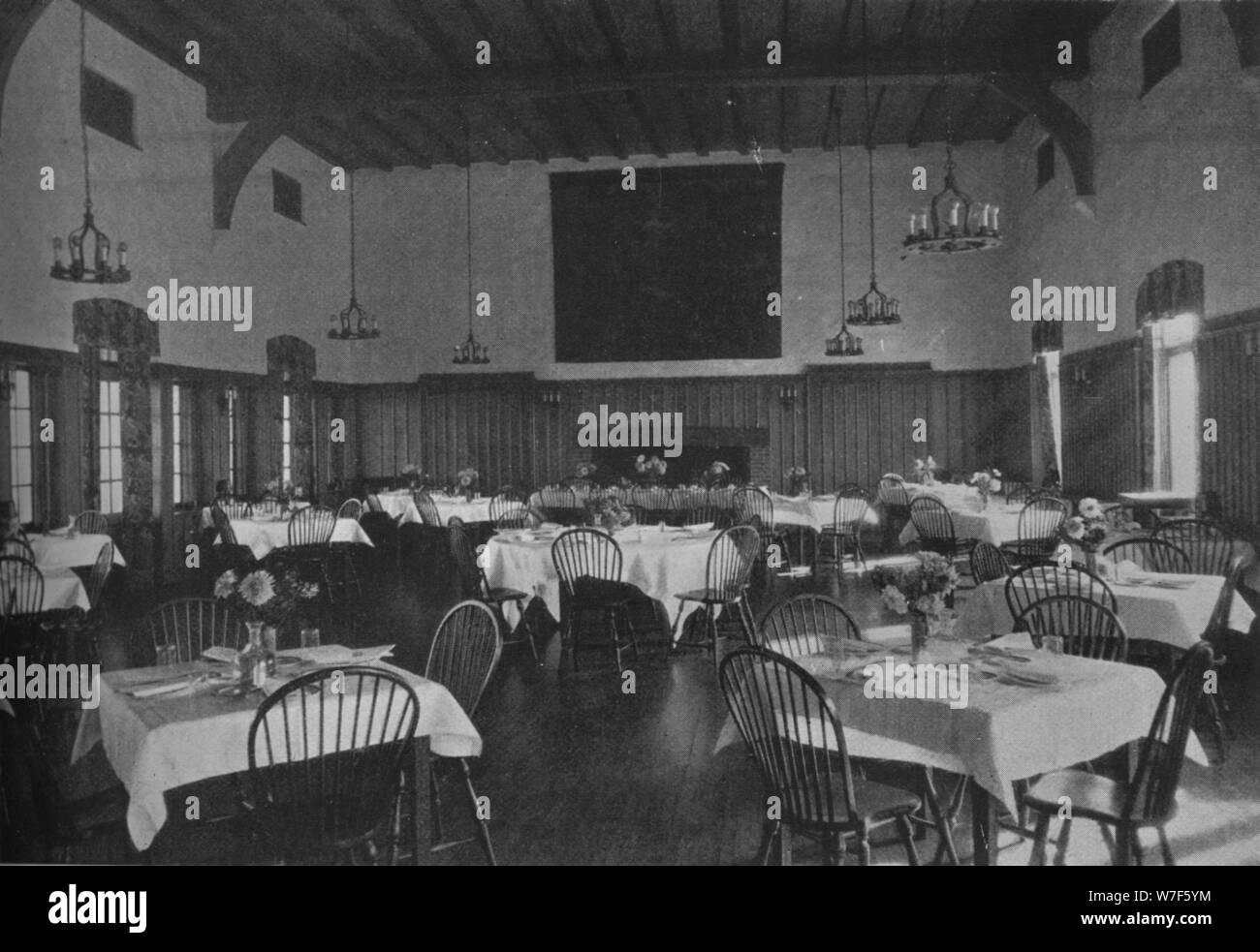 Salle à manger principale, Plainfield Country Club, Planfield, New Jersey, 1925. Artiste : Inconnu. Banque D'Images