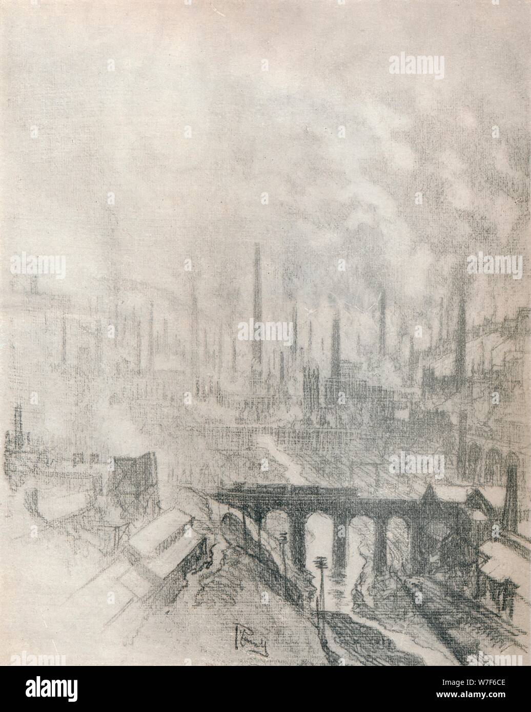 'Munition City', 1916, (1917). Artiste : Joseph Pennell. Banque D'Images