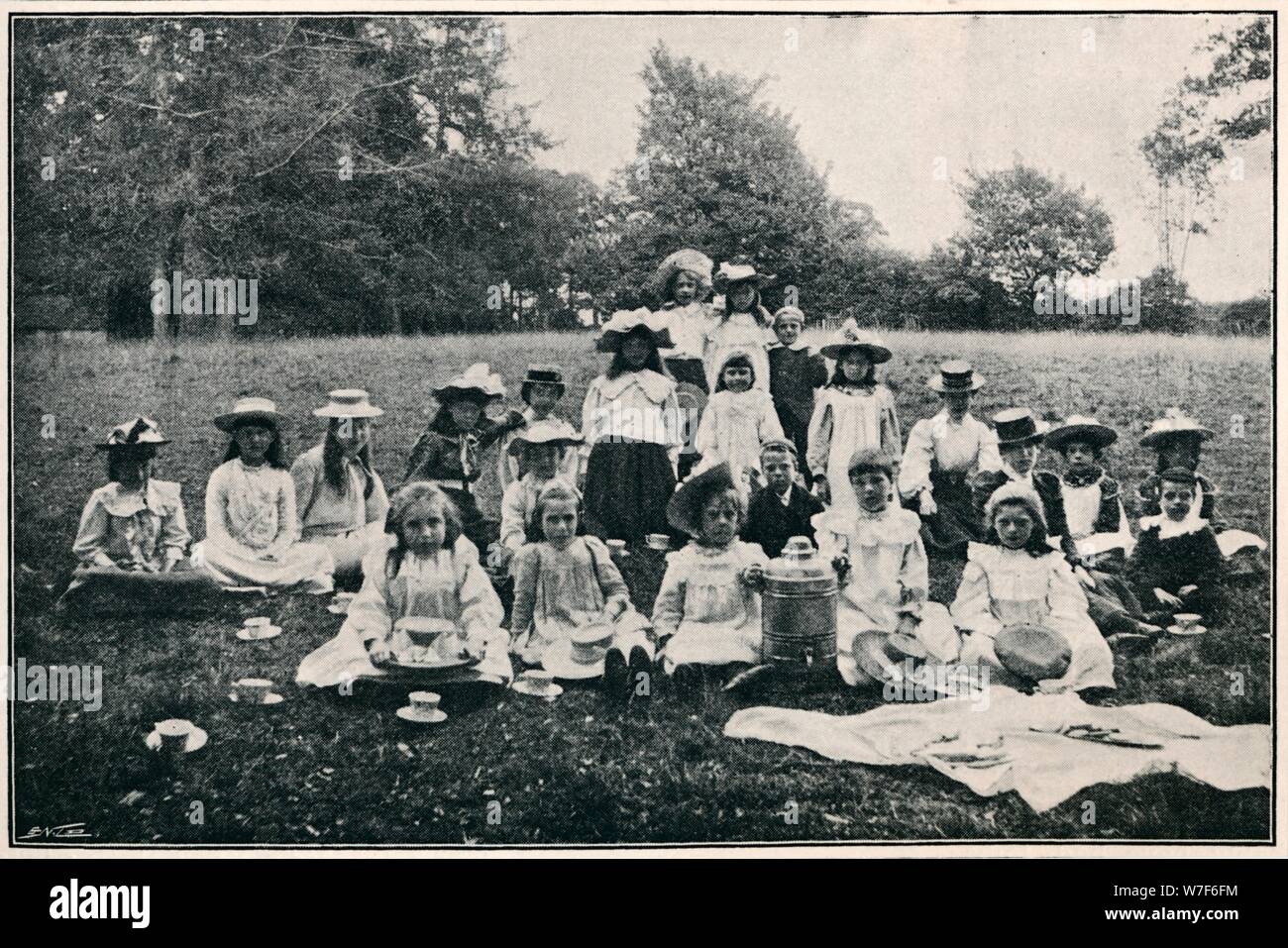 "Le peu de Londoniens qui Notre Bairns envoyé dans le pays", 1901. Artiste : Inconnu. Banque D'Images