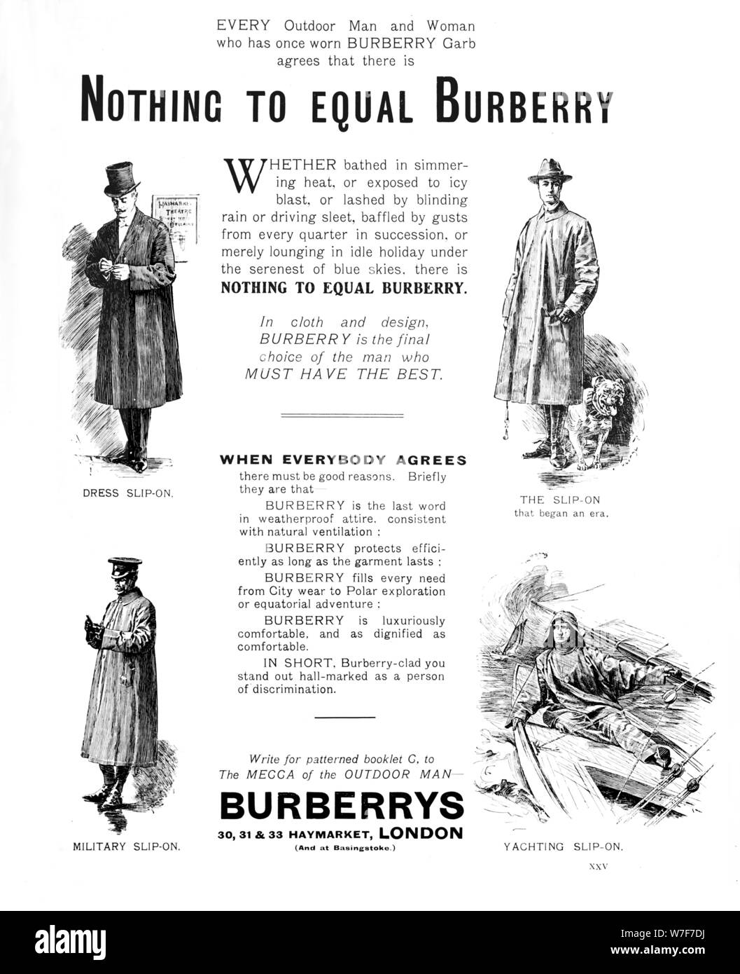'Burberry's', 1909. Artiste : Inconnu. Banque D'Images