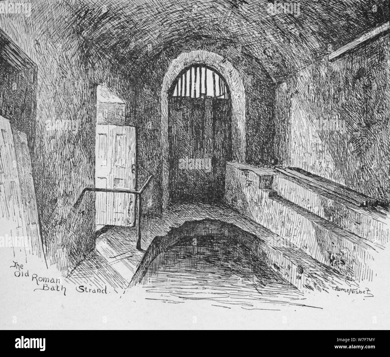 "L'ancien bain romain Stand', 1890. Artiste : Hume Nisbet. Banque D'Images