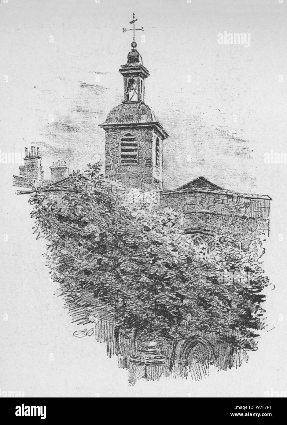'Beffroi, Église Sainte-hélène', 1890. Artiste : Inconnu. Banque D'Images