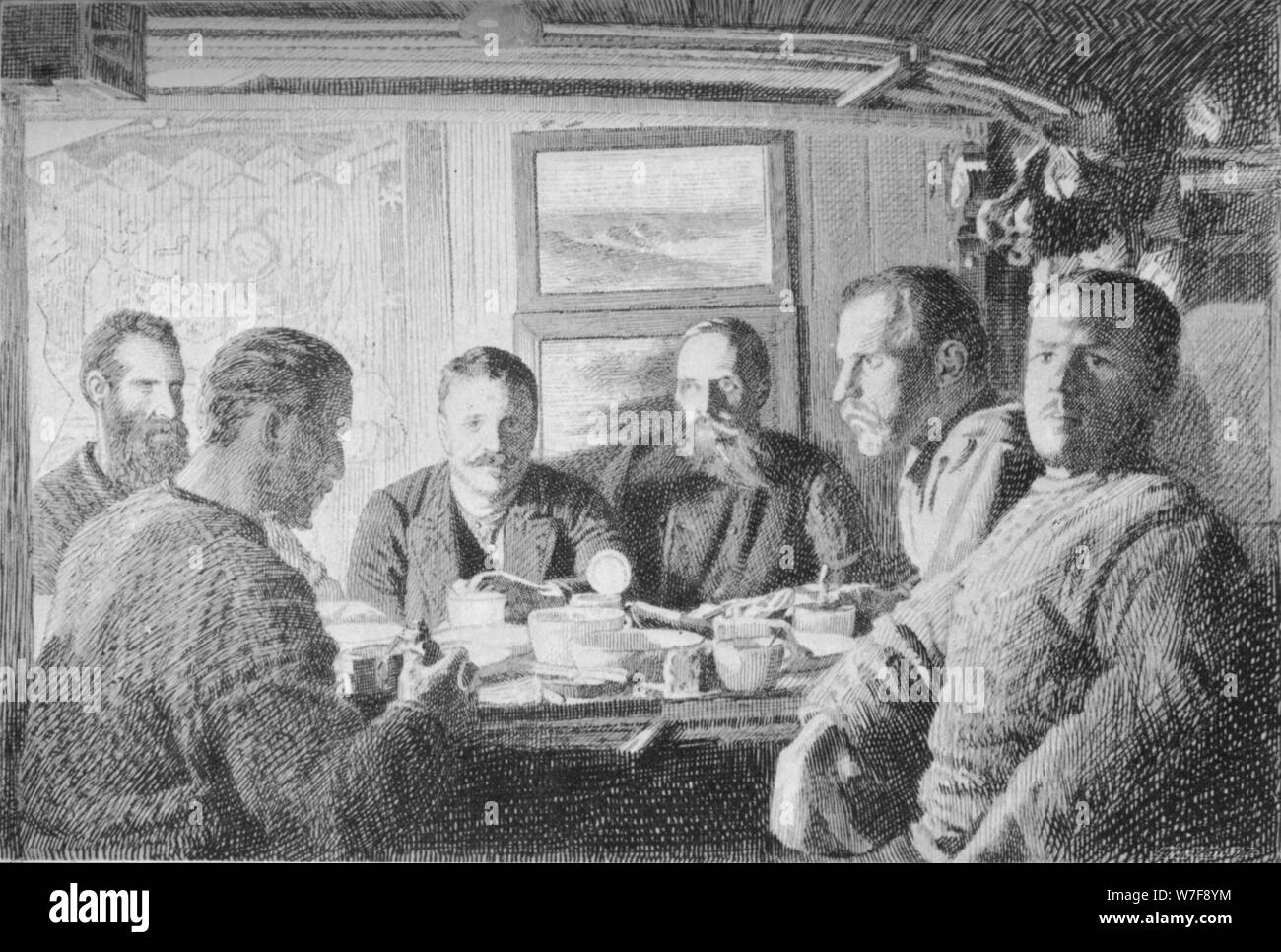 "L'extrémité supérieure de la Table du dîner". 15 février 1895, (1897). Artiste : Inconnu. Banque D'Images