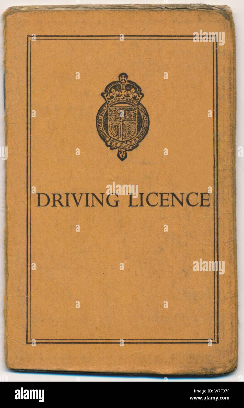 'Driving Licence', 1950. Artiste : Inconnu. Banque D'Images