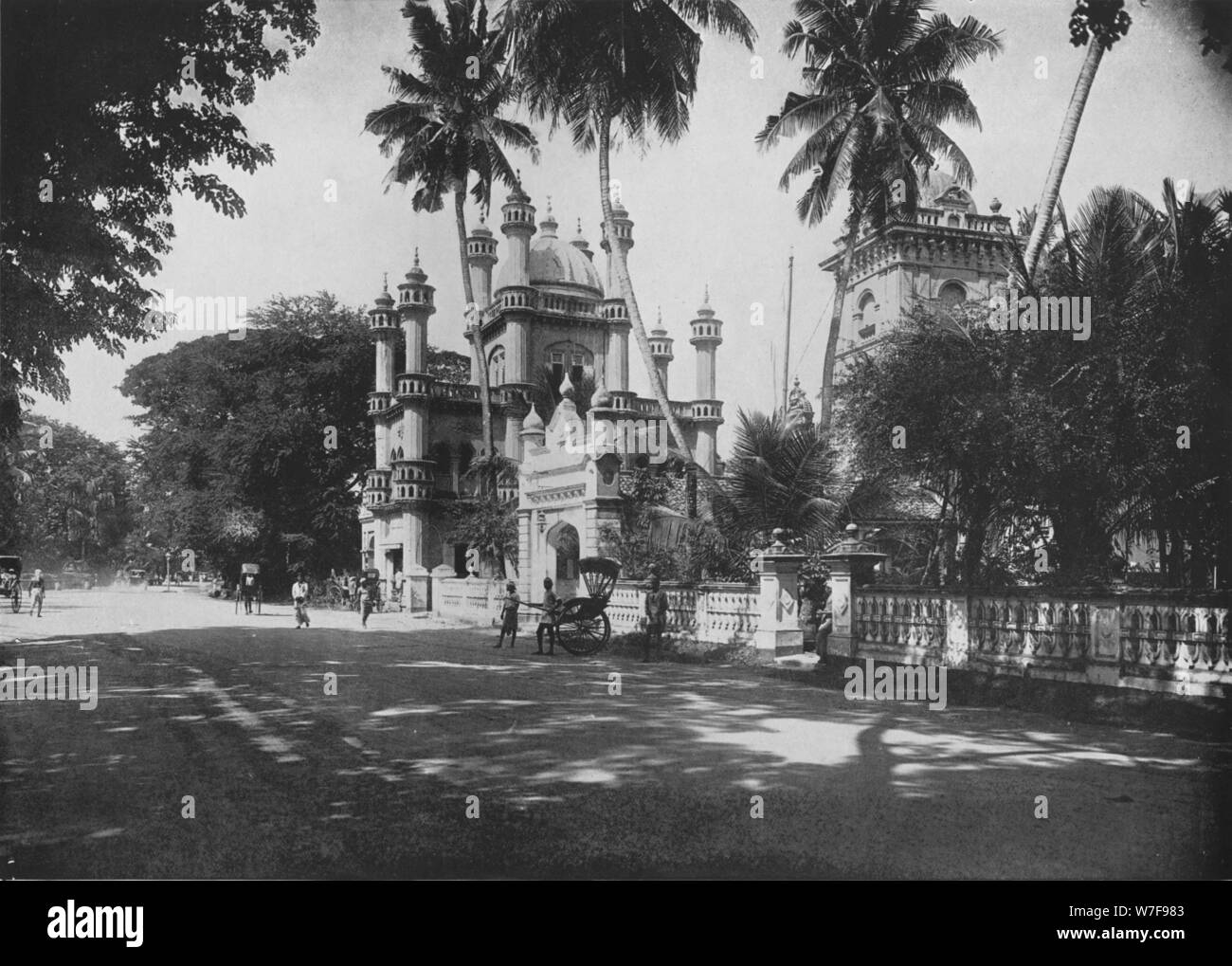 "Une mosquée mahométane, jardins de cannelle, Colombo', c1890, (1910). Artiste : Alfred William Amandus Plaque. Banque D'Images