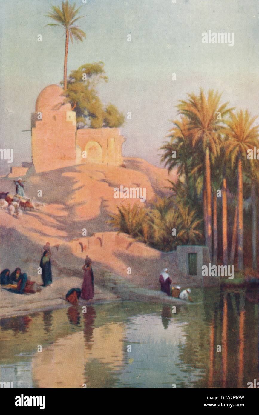 "Dans l'Oasis de Fayum', c1880, (1904). Artiste : Robert George Talbot Kelly. Banque D'Images