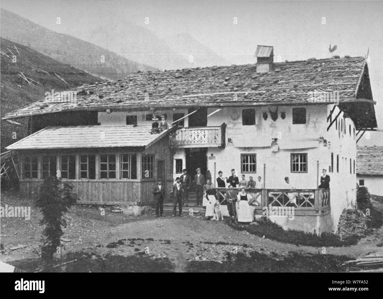 "Montagne Chalet, Tyrol', c1913. Artiste : Charles JS Makin. Banque D'Images