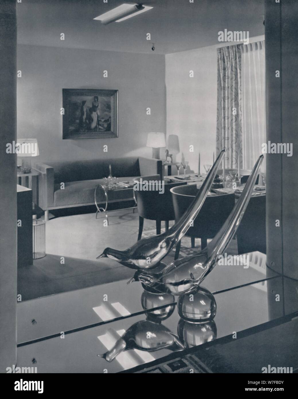 "Chambre de la maison d'années à W. et J. Sloane, New York', 1939. Artiste : F.M Demarest. Banque D'Images