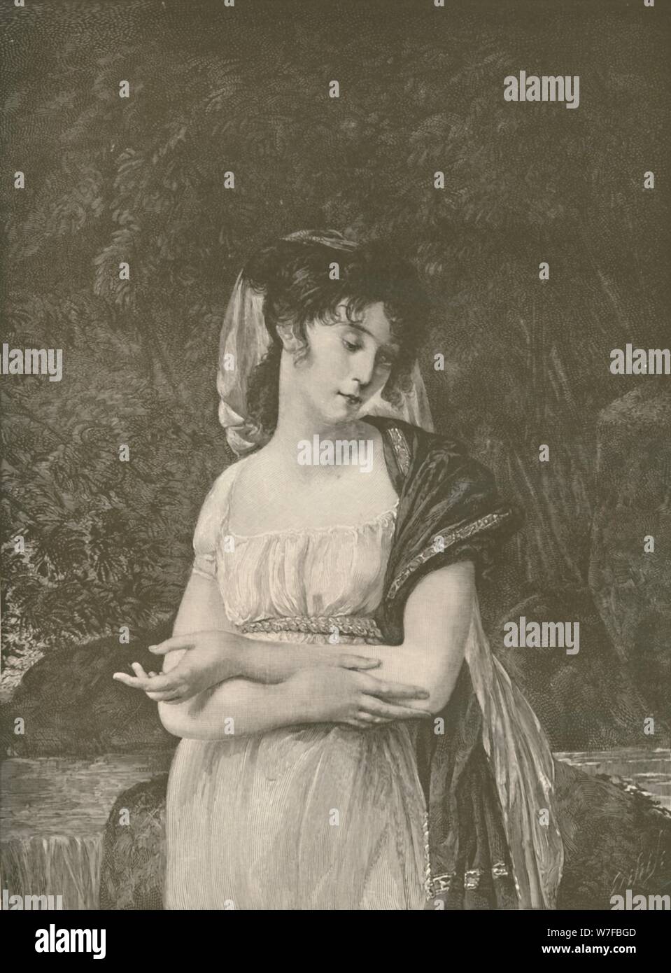 'Mme. Lucien Bonaparte", 1800, (1896). Artiste : R. G. Tietze. Banque D'Images