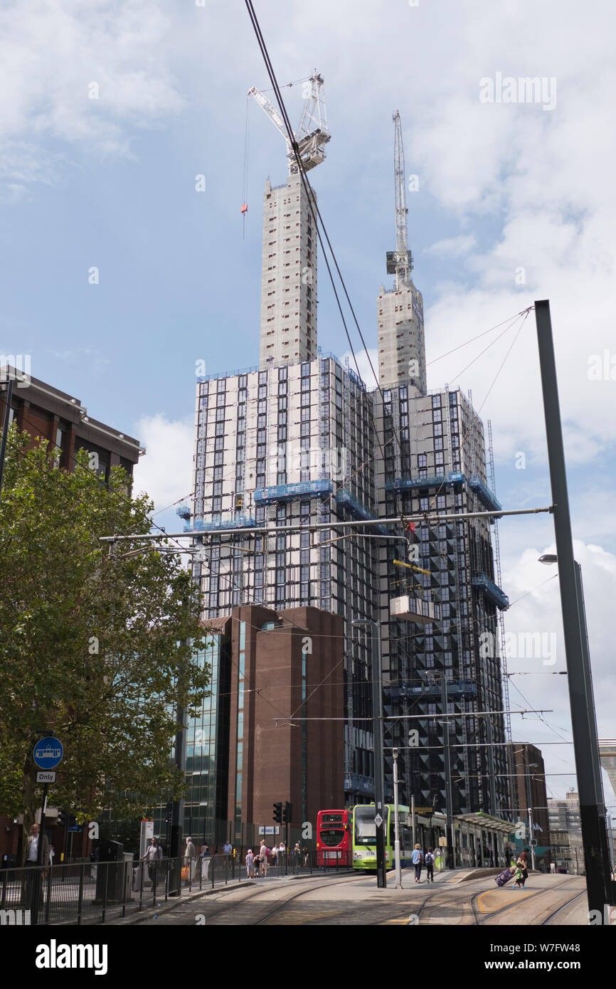 Site de construction dans le centre de Croydon Greater London United Kingdom Banque D'Images