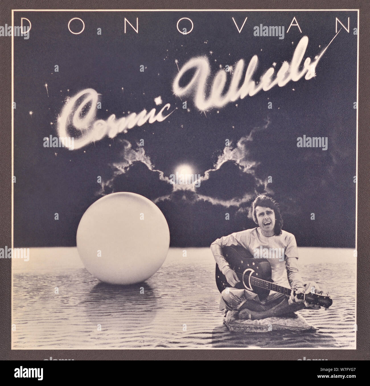 Donovan - couverture originale de l'album en vinyle - Cosmic Wheels - 1994 Banque D'Images