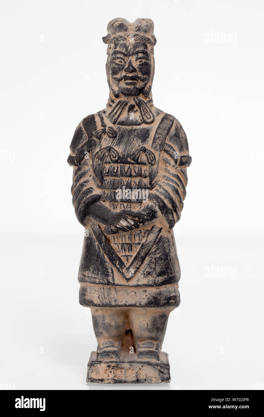 Vintage Figurine Soldat de Terre Cuite chinois Banque D'Images