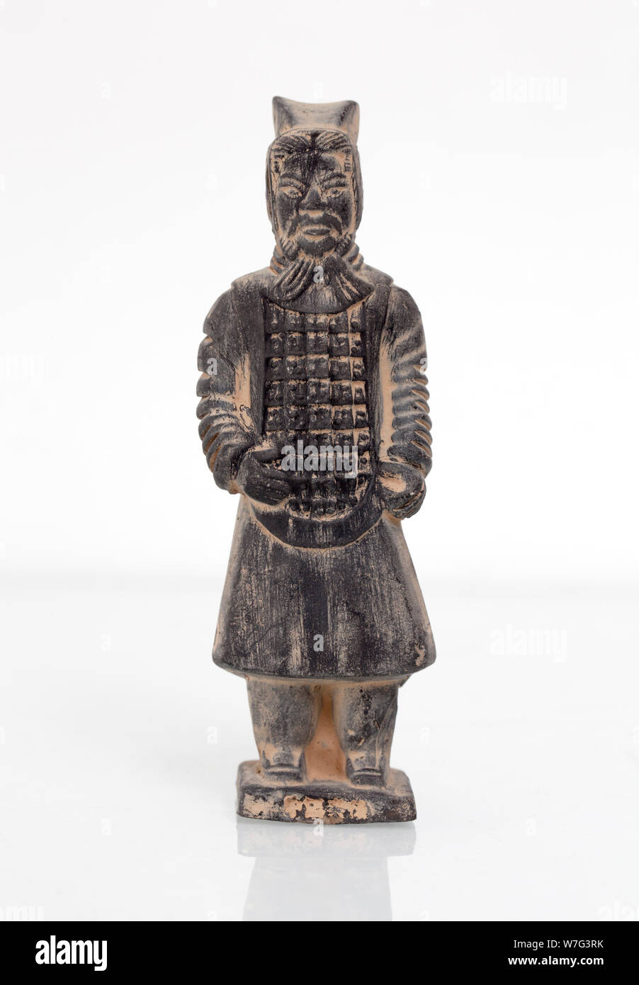 Vintage Figurine Soldat de Terre Cuite chinois Banque D'Images