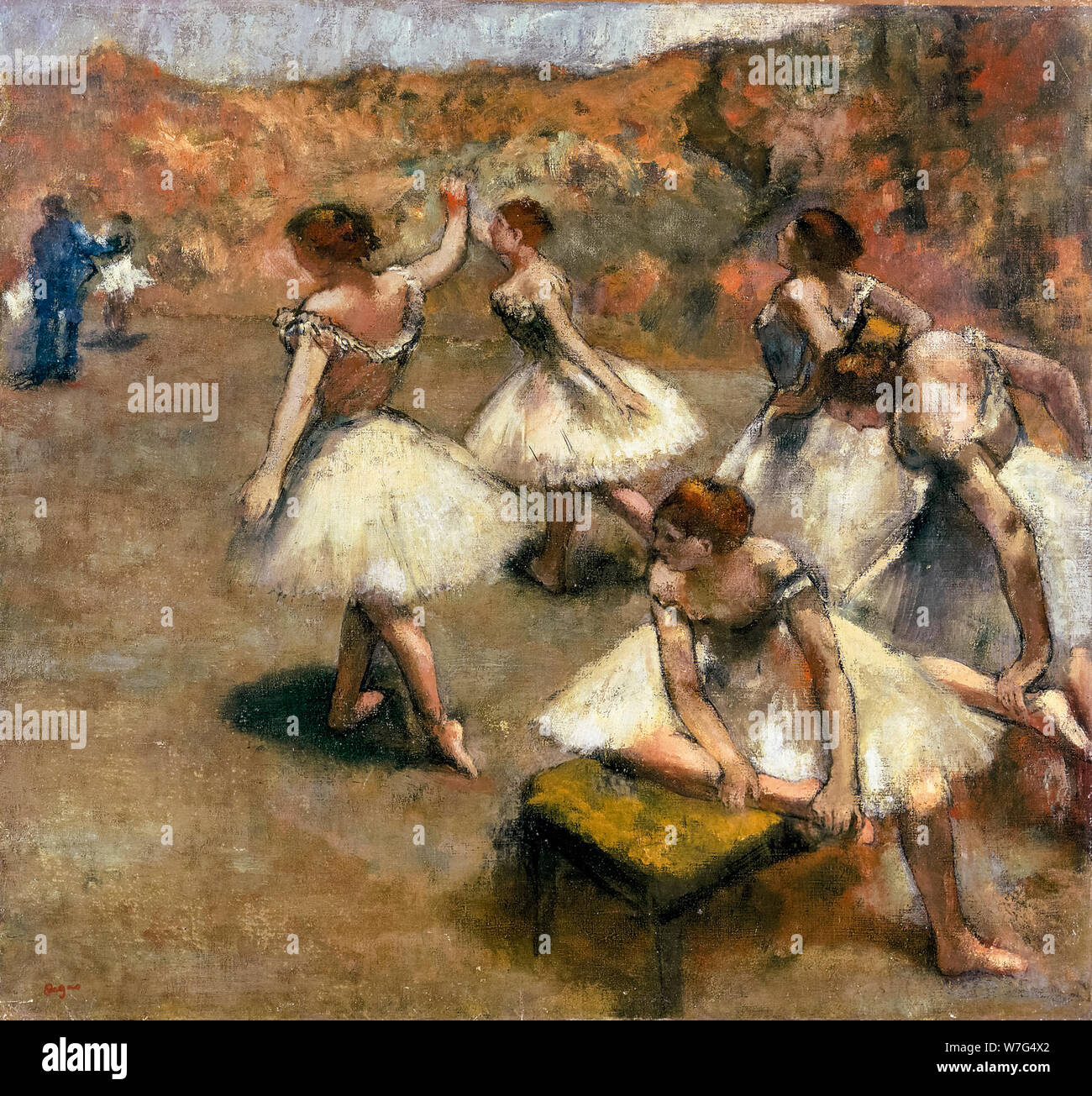 Edgar Degas, danseurs sur scène, peinture, vers 1889 Banque D'Images