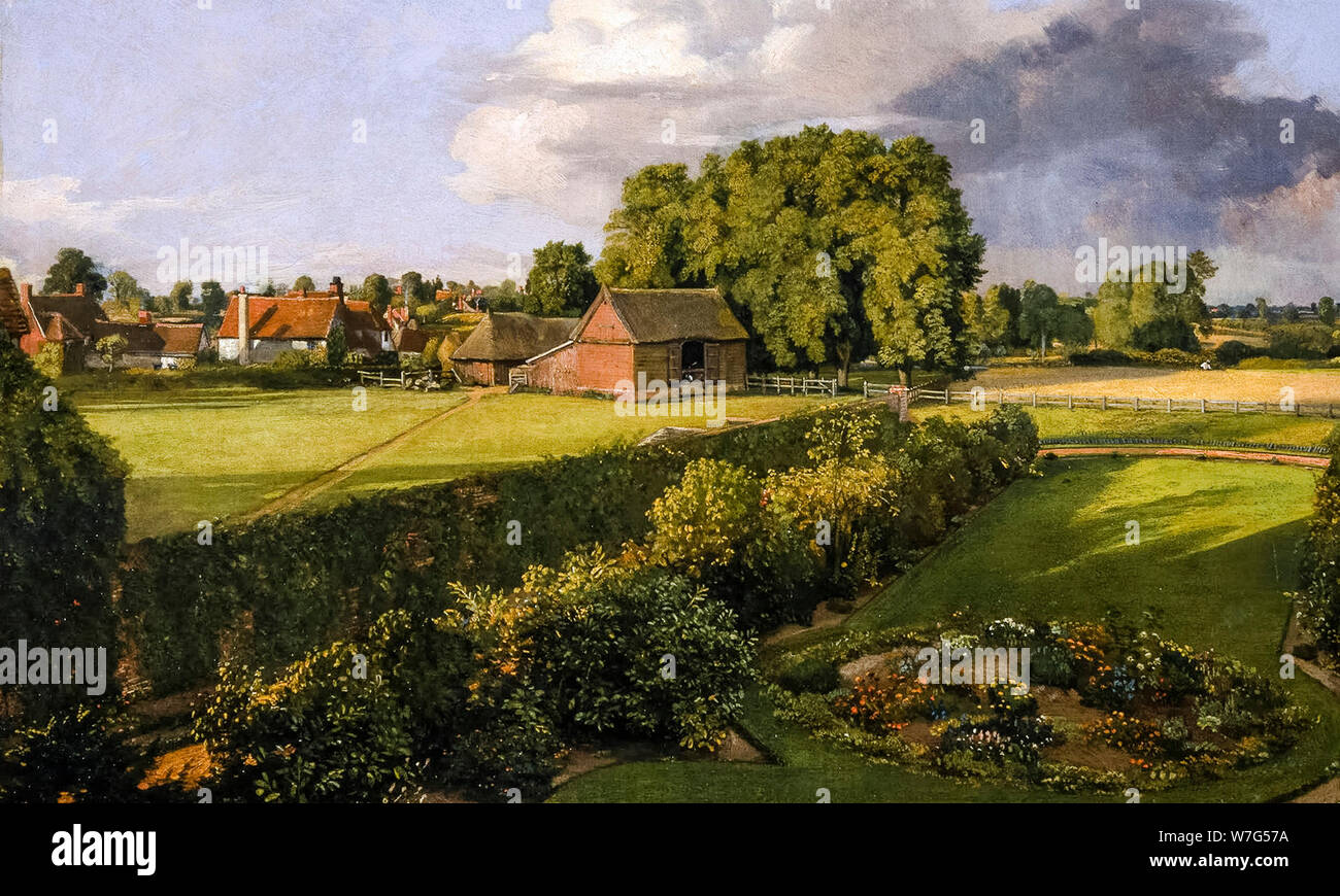 John Constable, Golding Constable's Flower Garden, la peinture de paysages, 1815 Banque D'Images