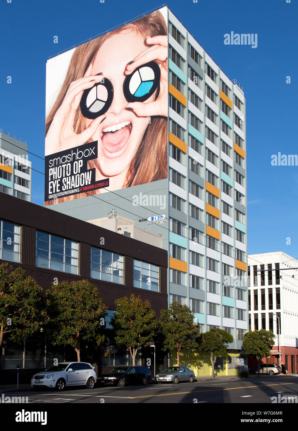 Les immeubles à appartements sur Clemtenta Street, San Francisco, Californie Banque D'Images