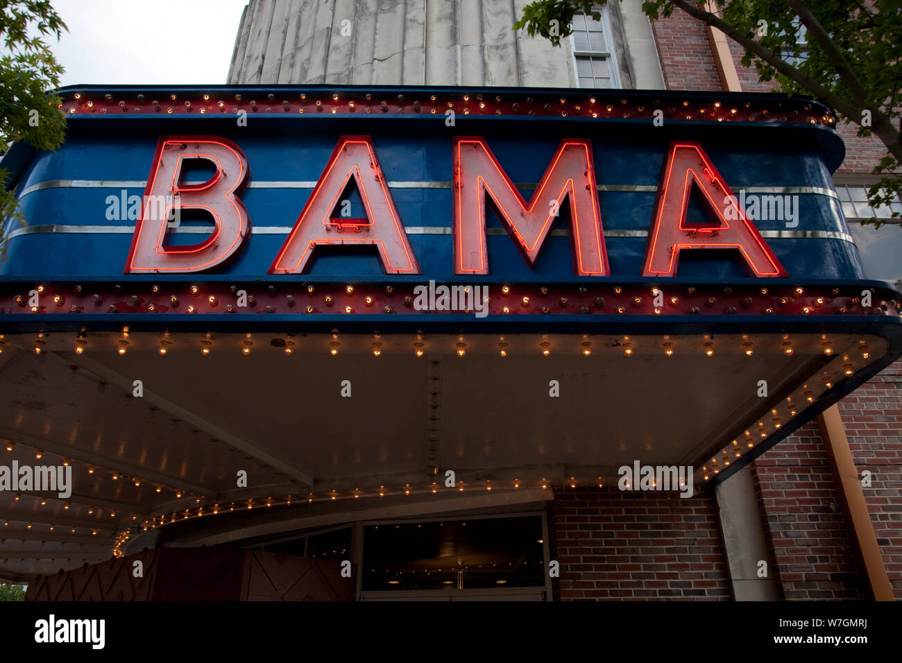 Bama Theatre, Tuscaloosa, Alabama Banque D'Images