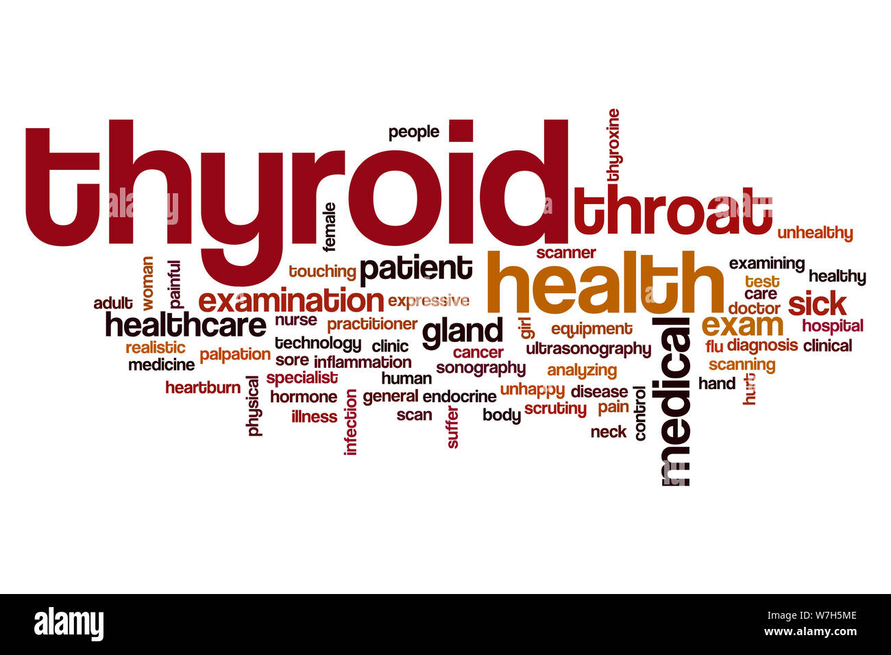 Mot de la thyroïde concept cloud Banque D'Images