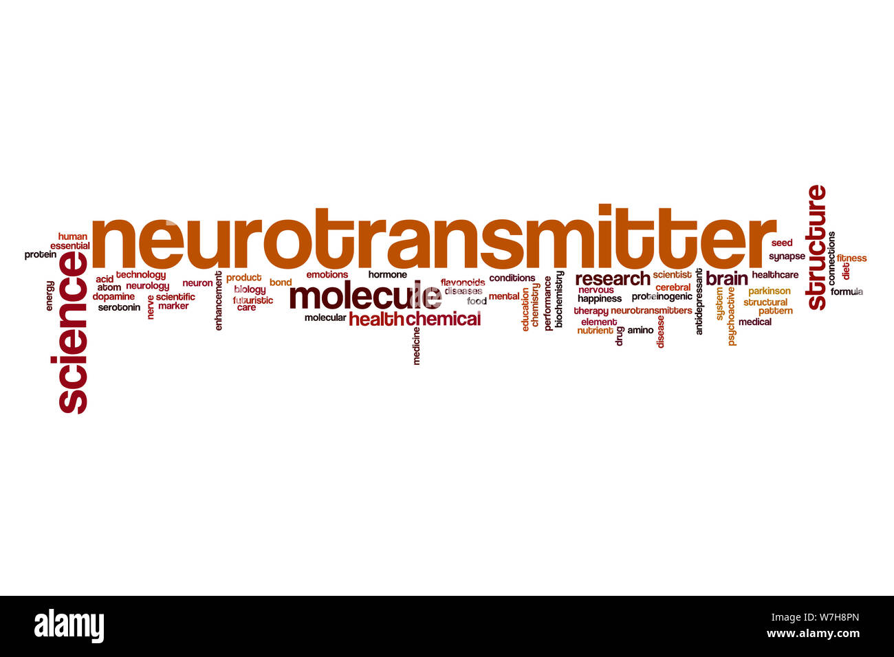 Mot neurotransmetteur concept cloud Banque D'Images