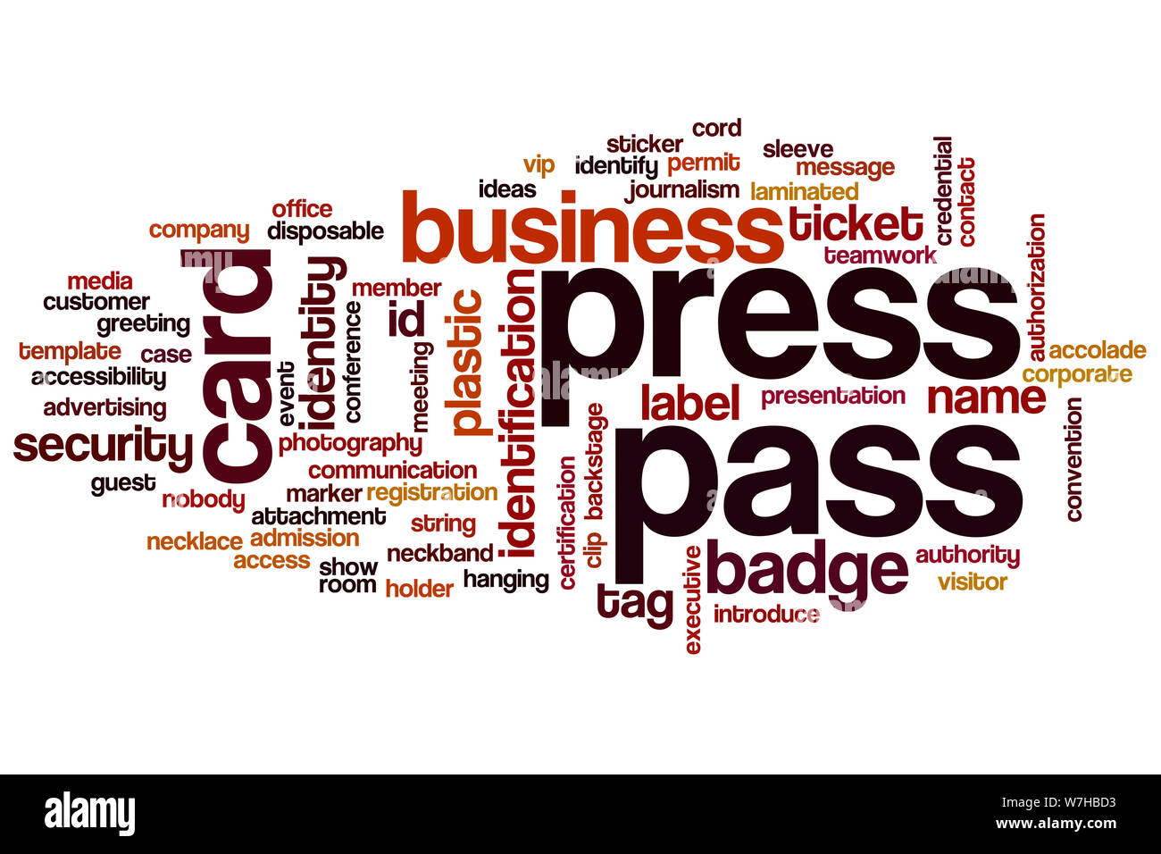 Appuyez sur mot de passe concept cloud Banque D'Images