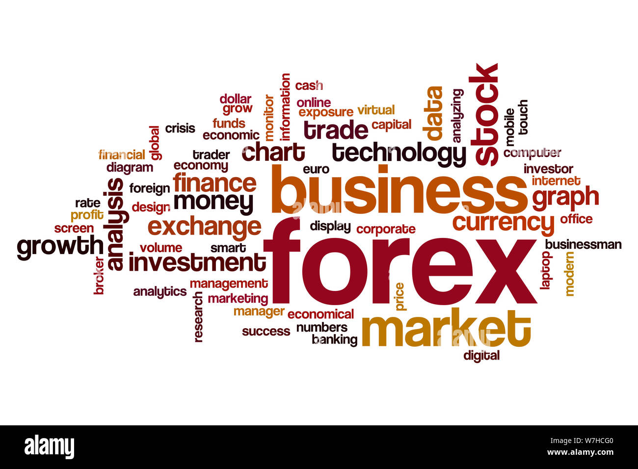 Mot Forex concept cloud Banque D'Images