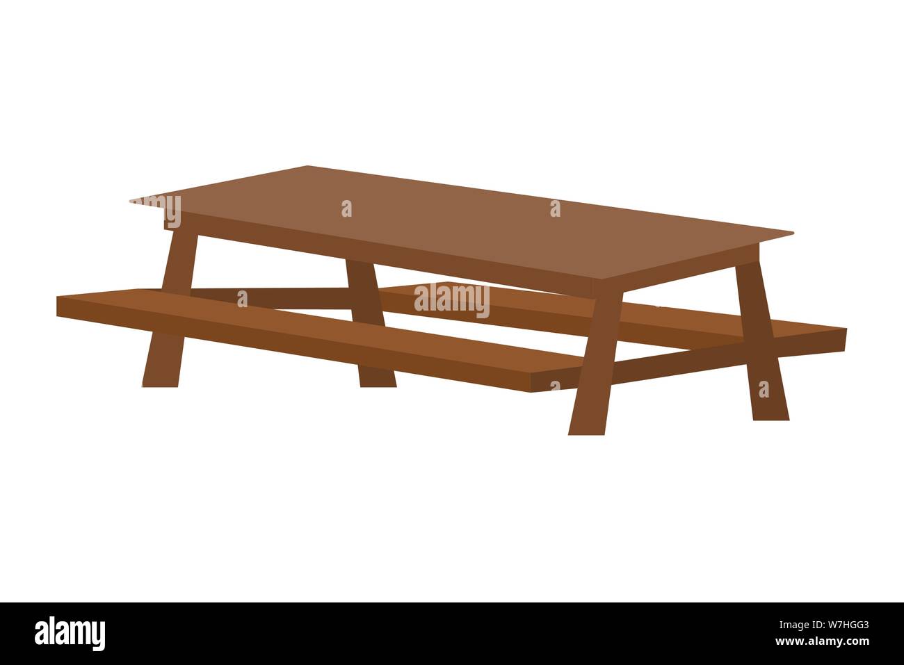 Table de pique-nique loisirs de plein air d'été, design printemps sain le déjeuner et repas thème Vector illustration Illustration de Vecteur