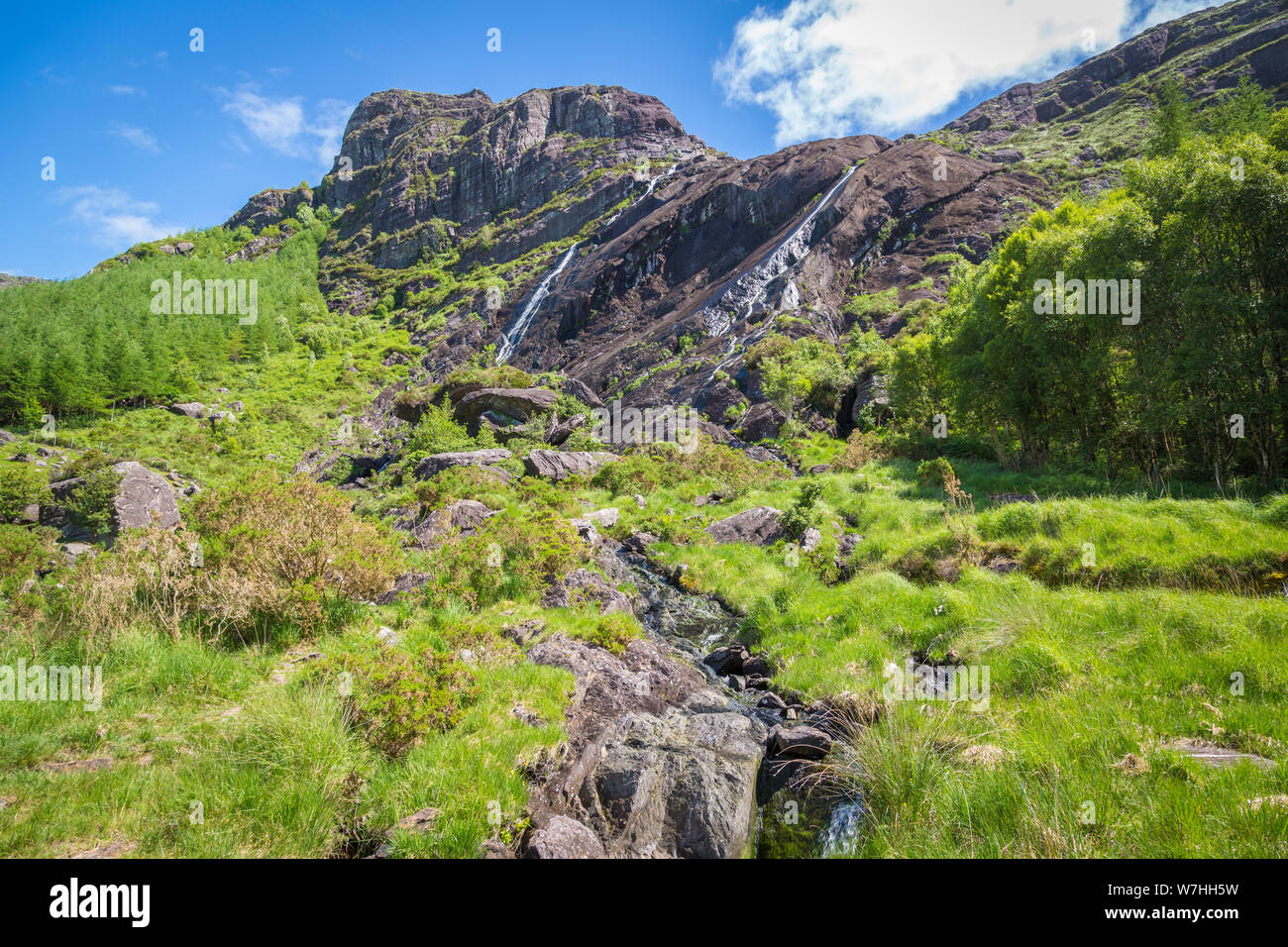 Zone de loisirs local dans le parc Gleninchaquin, Co Kerry, Ireland Banque D'Images