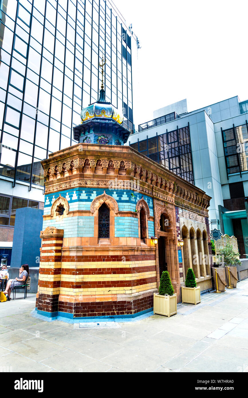 Baignoire victorienne Chambre Bishopsgate, Londres, UK Banque D'Images