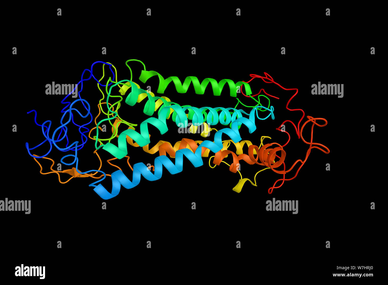 Le neuropeptide Y receptor de type 5, une protéine qui, chez l'homme est codée par le gène NPY5R. Connecté avec les activités d'antidépresseur. Le rendu 3d. Banque D'Images
