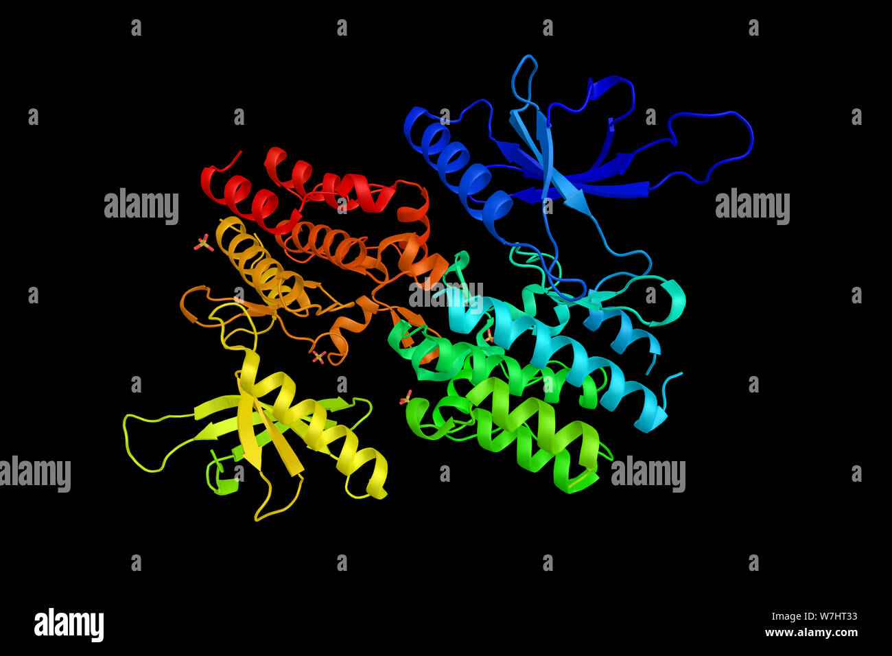 Tyrosine-protéine-kinase du récepteur transmembranaire ROR2, une protéine qui est responsable des aspects de la croissance des os et du cartilage. Le rendu 3d. Banque D'Images Tyrosine-protéine-kinase du récepteur transmembranaire ROR2, une protéine qui est responsable des aspects de la croissance des os et du cartilage. Le rendu 3d. Banque D'Images