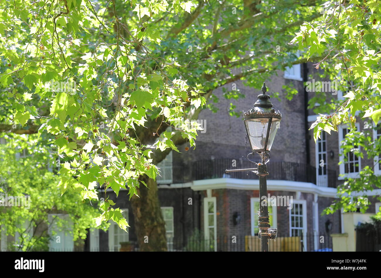 Lampe Gas Street London UK Banque D'Images