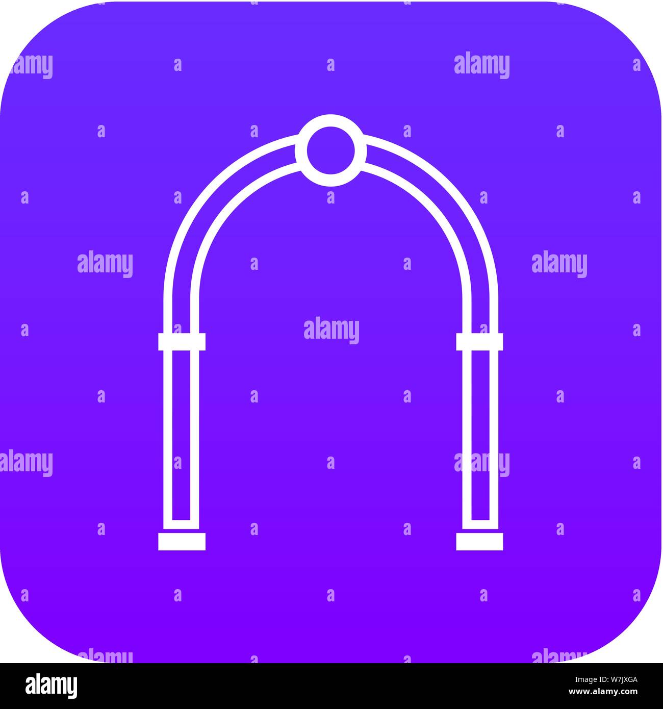 Icône pourpre numérique Arch Illustration de Vecteur