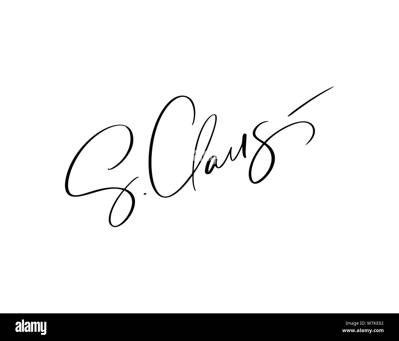 Signature du père noël Banque de photographies et d'images à haute  résolution - Alamy