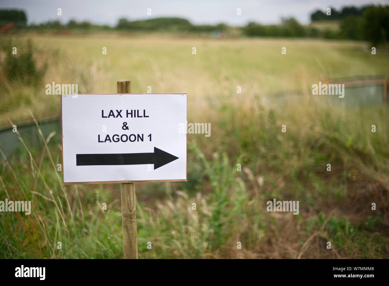 Inscrivez-vous à Lax Hill et Lagoon Lagoon, 1 Projet de création. Rutland Water, UK, juillet. Banque D'Images