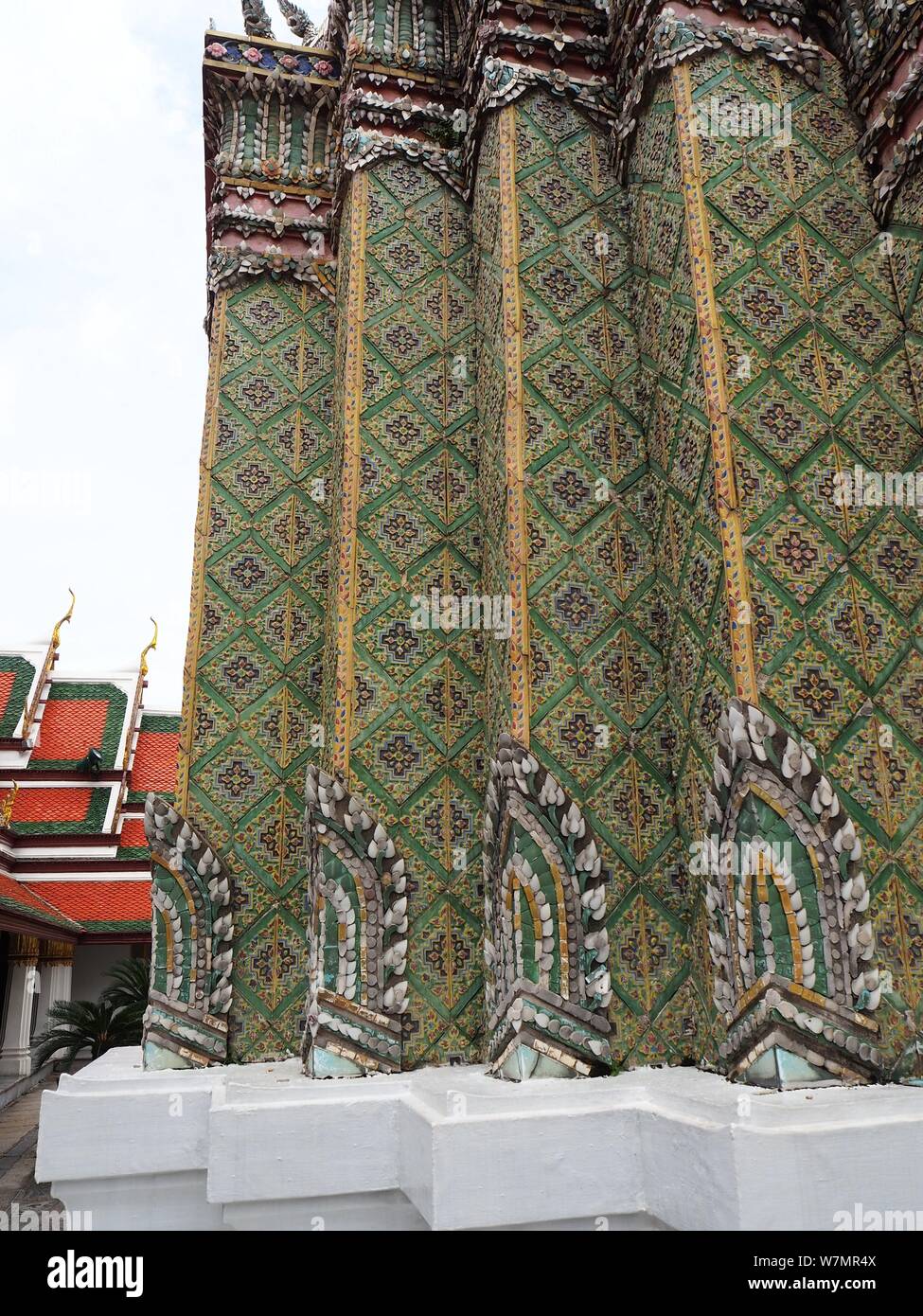 Temple du Bouddha d'Émeraude, le Wat Phra Kaew Bangkok Banque D'Images