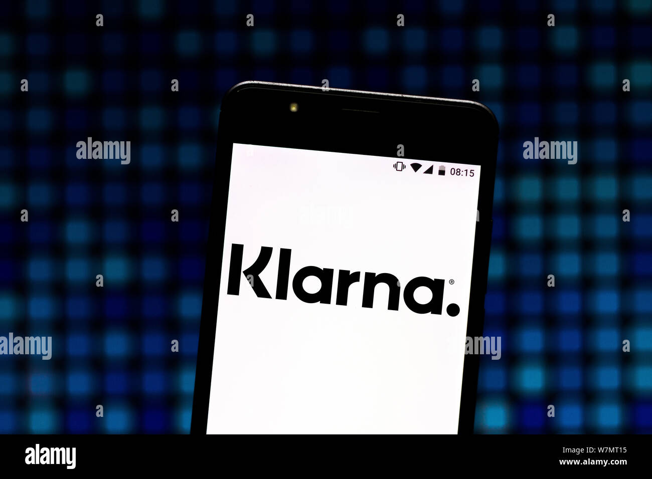 Le Brésil. 8 juillet, 2019. Sur cette photo, l'illustration Klarna AB Banque logo est vu affichée sur un smartphone. Credit : Rafael Henrique/SOPA Images/ZUMA/Alamy Fil Live News Banque D'Images