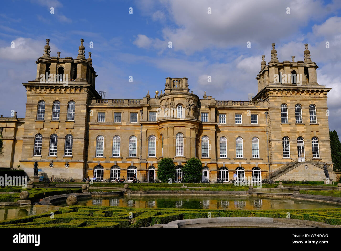 Les jardins formels à Blenheim Palace dans l'Oxfordshire Banque D'Images