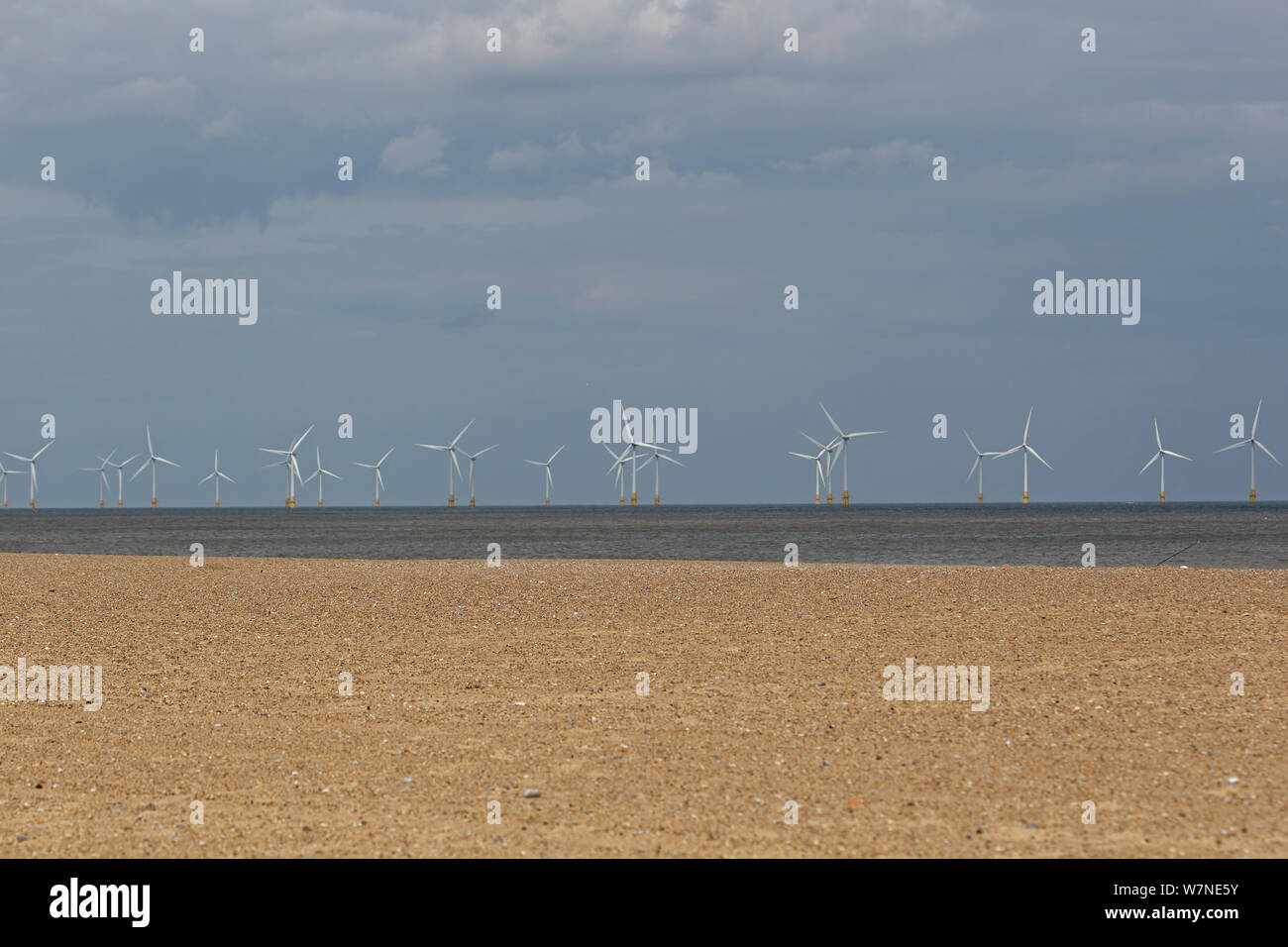 Éoliennes Offshore, Norfolk, Royaume-Uni, juin 2012 Banque D'Images