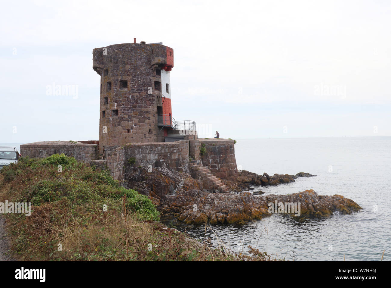 Tour Archirondel, Jersey, Channel Islands, Royaume-Uni, le 04 août 2019, photo de Richard Goldschmidt Banque D'Images Tour Archirondel, Jersey, Channel Islands, Royaume-Uni, le 04 août 2019, photo de Richard Goldschmidt Banque D'Images