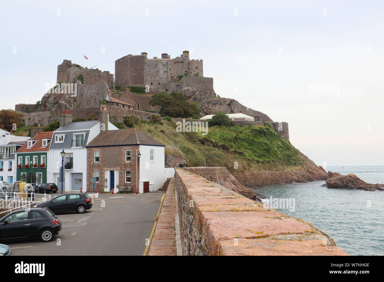Château Mont Orgueil, Jersey, Channel Islands, Royaume-Uni, le 04 août 2019, photo de Richard Goldschmidt Banque D'Images Château Mont Orgueil, Jersey, Channel Islands, Royaume-Uni, le 04 août 2019, photo de Richard Goldschmidt Banque D'Images