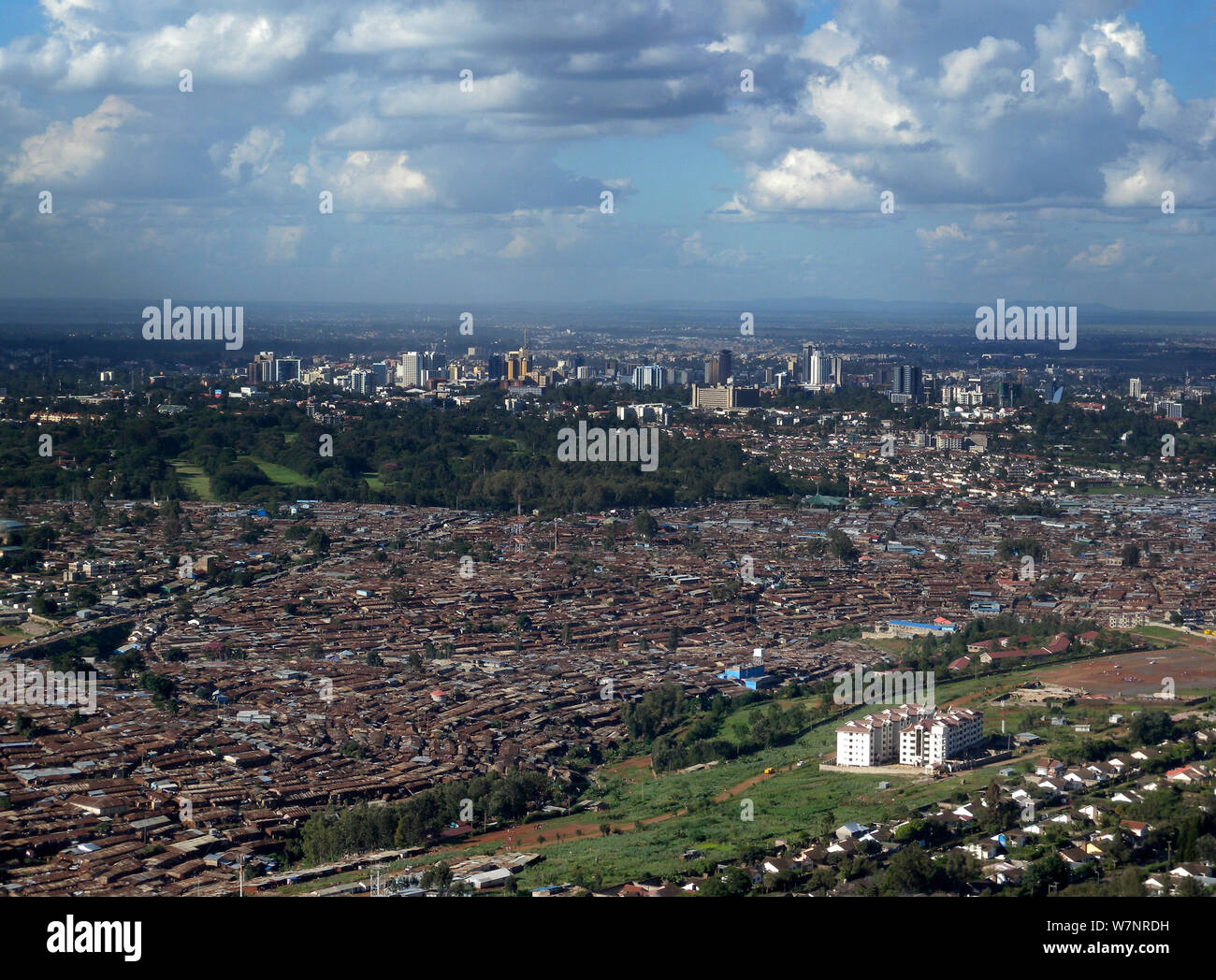 Une vue aérienne de Nairobi, Kenya, mai Banque D'Images Une vue aérienne de Nairobi, Kenya, mai Banque D'Images
