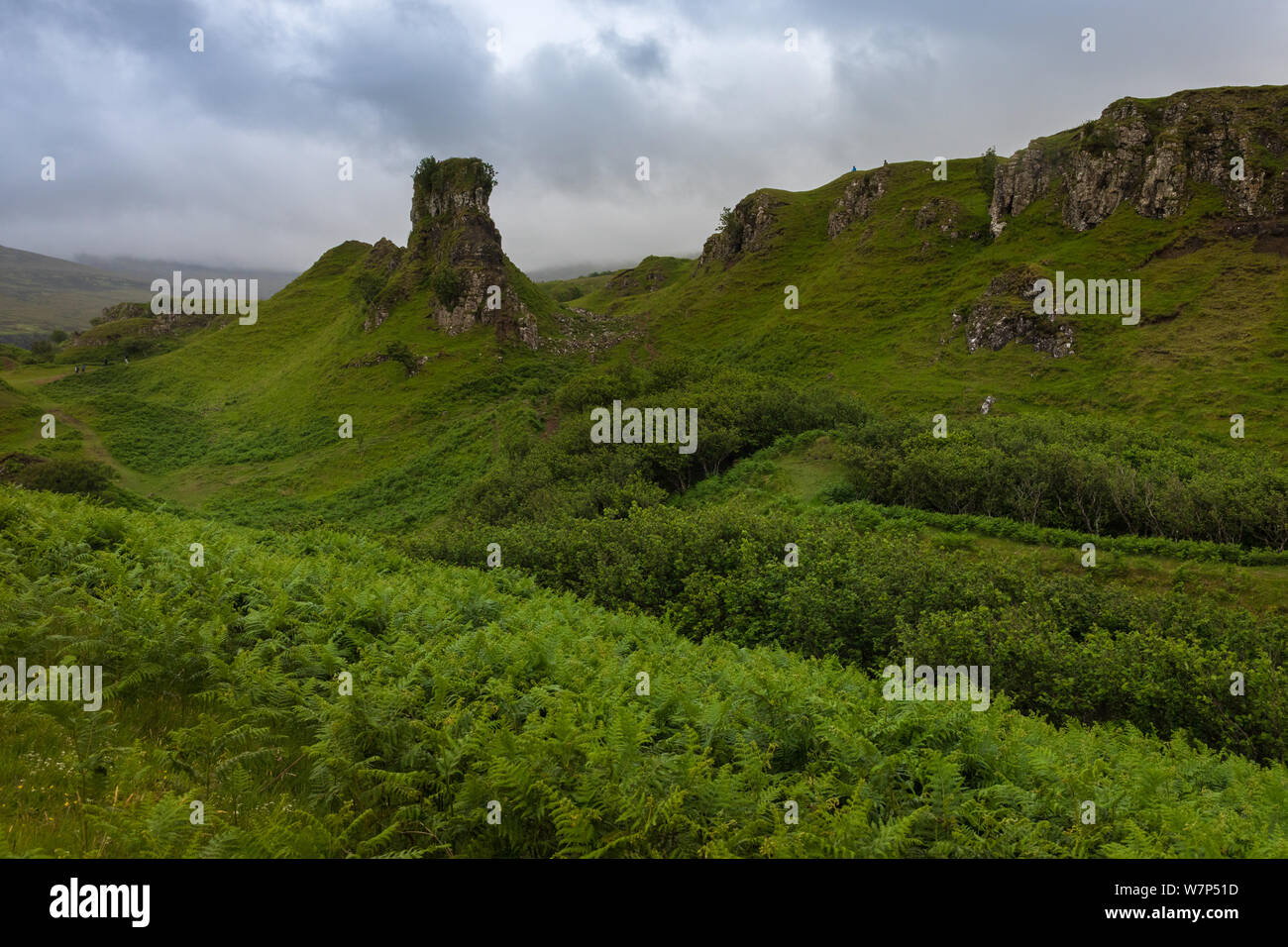 Fairy Glen, à l'île de Sky, UK Banque D'Images