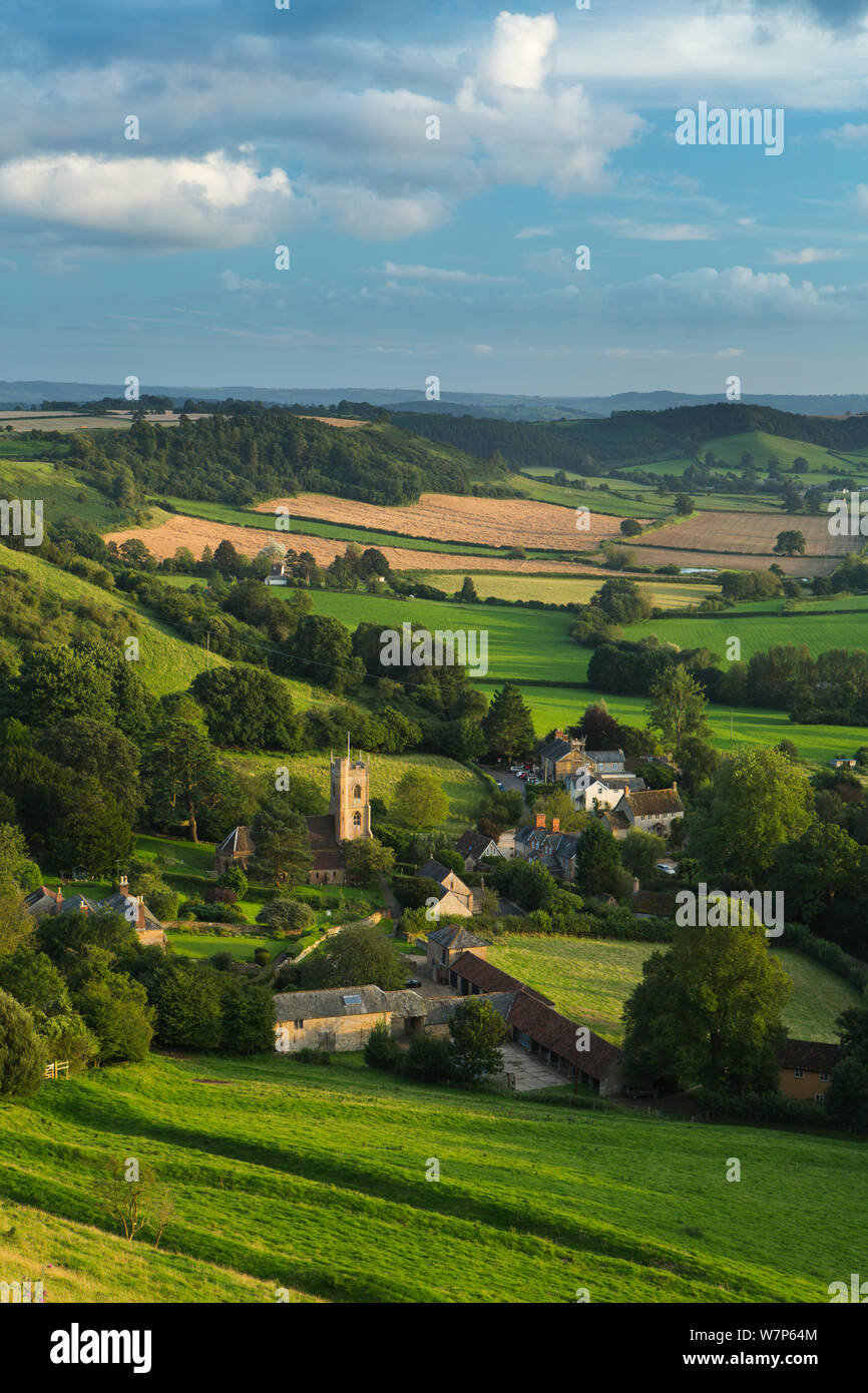 Corton Denham, Somerset, Royaume-Uni, août 2012 Banque D'Images