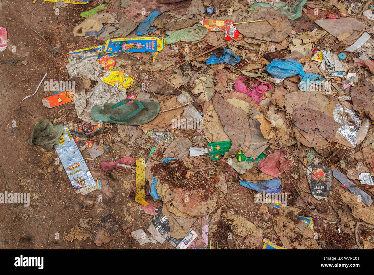 Les détritus dans Kathmandu Banque D'Images Les détritus dans Kathmandu Banque D'Images