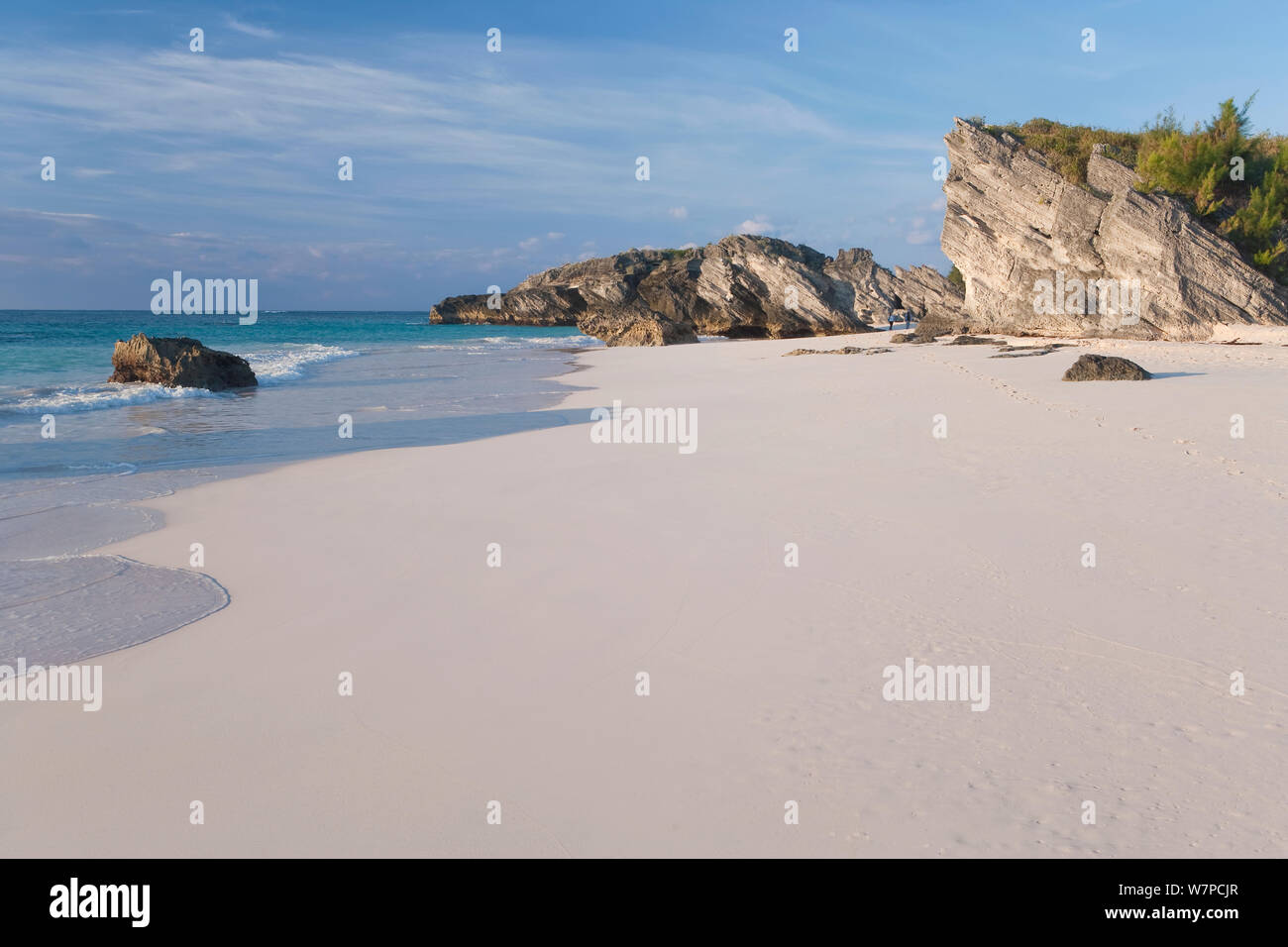 Horseshoe Bay, l'une des plages de la Côte Sud, de la paroisse de Southampton, Bermudes 2007 Banque D'Images