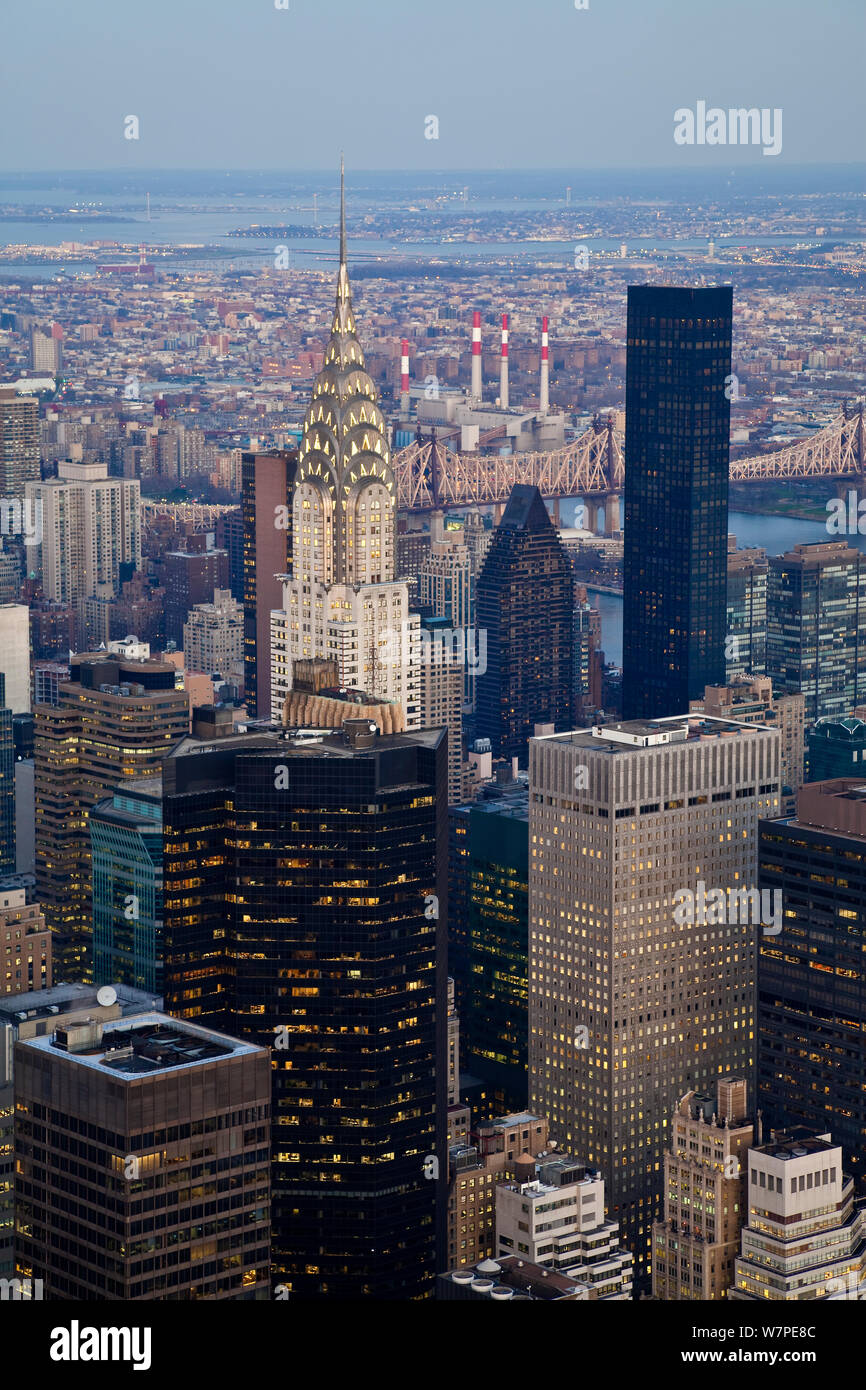 Portrait du centre ville de Manhattan, New York City, USA 2009 Banque D'Images