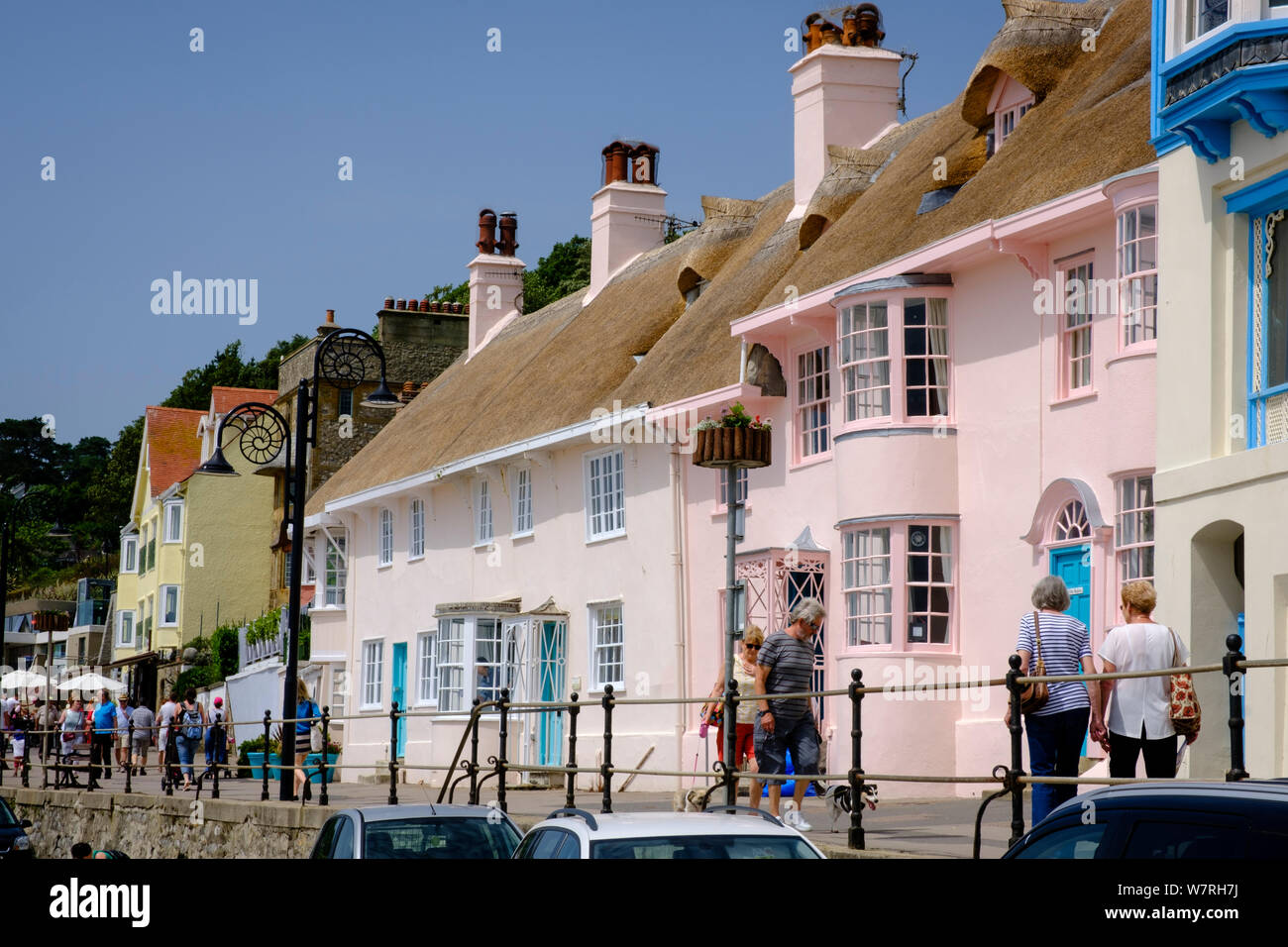 Chaumières, Lyme Regis Dorset Angleterre Banque D'Images