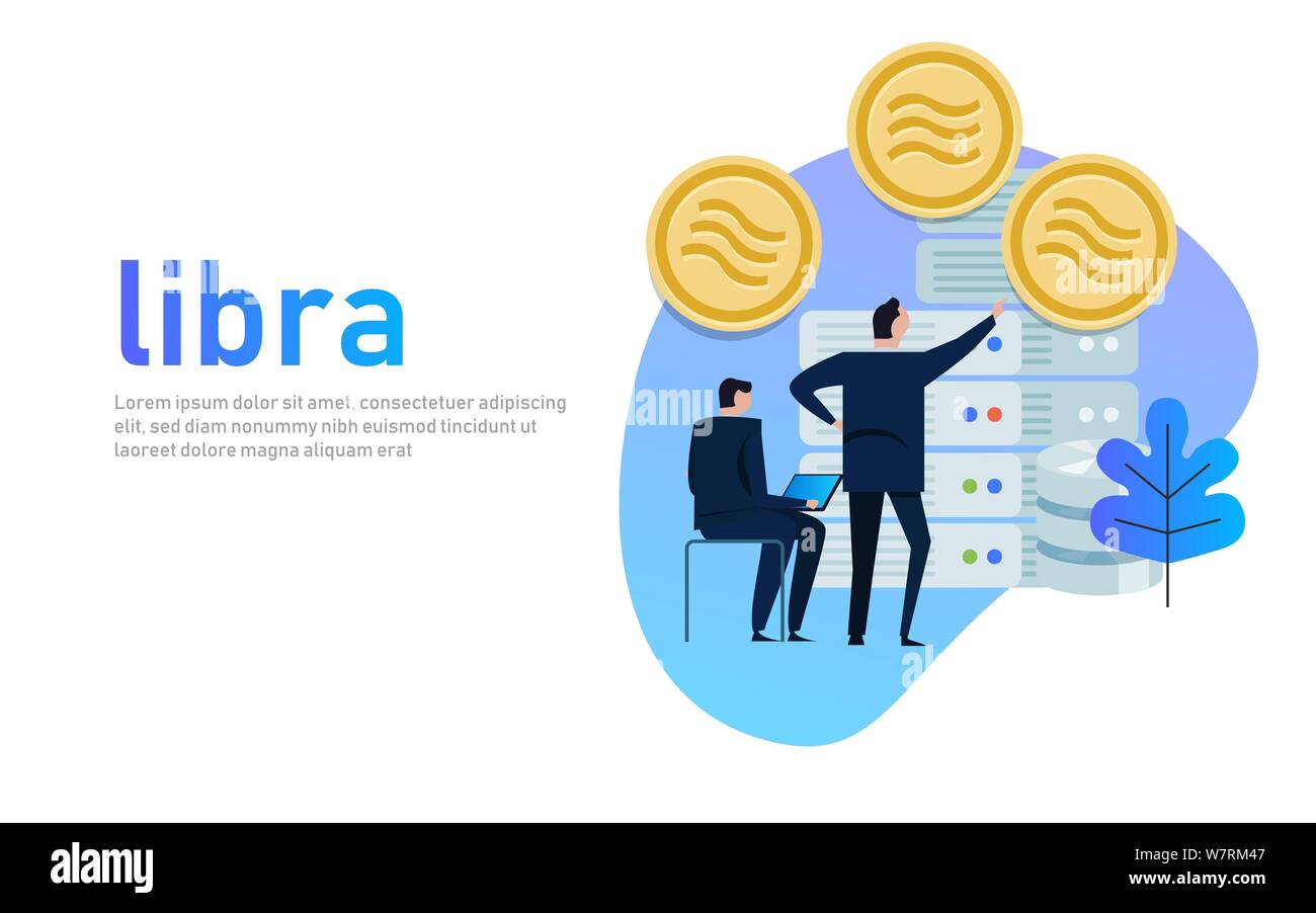 Facebook balance et cryptocurrency cryptocurrency bitcoin, la balance des crédits concept. Illustration de Vecteur