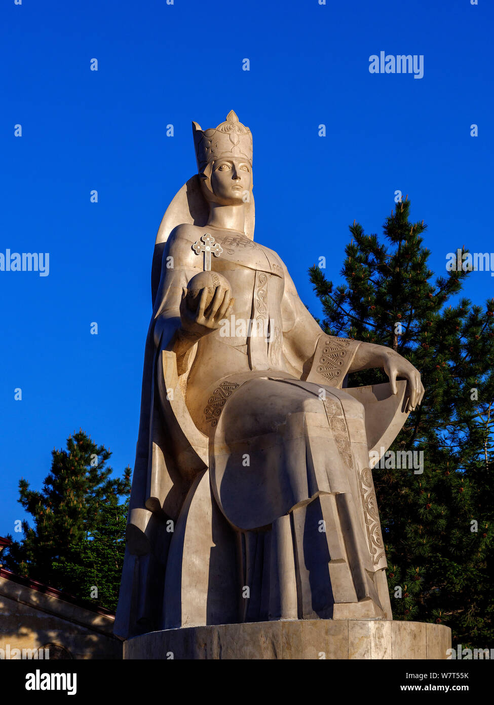 Monument à la Reine Tamar Achalziche, Samzche-Dschawacheti, la Géorgie, l'Europe Banque D'Images