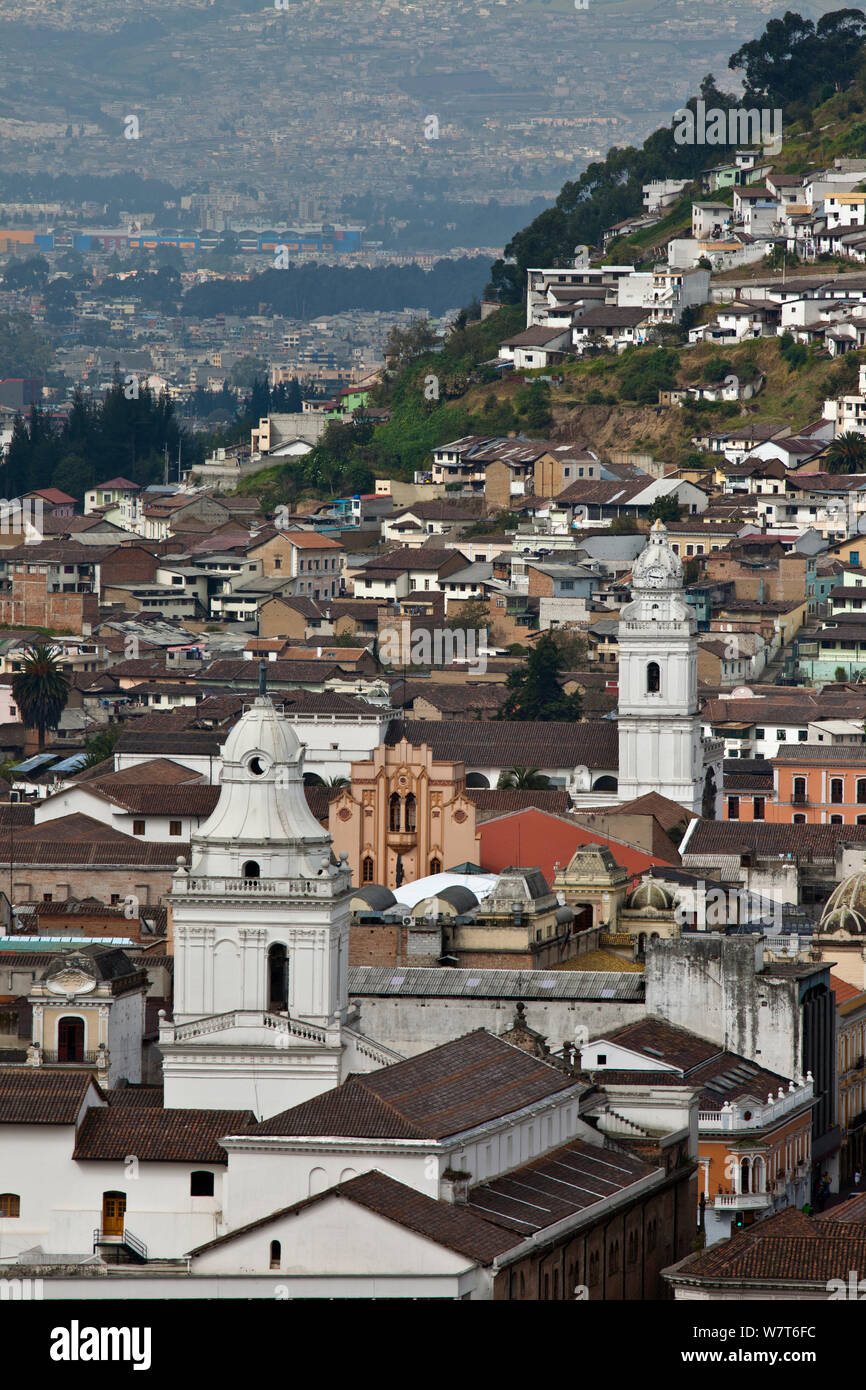 Églises de Quito, Vieille Ville, Quito, Équateur, septembre 2010. Banque D'Images